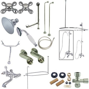 Kingston Brass Vintage Clawfoot Tub Package with 22